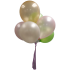 Assorted Helium Latex Balloons x 6