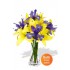 Asiatic Lily and Iris Bouquet Vase Bouquet